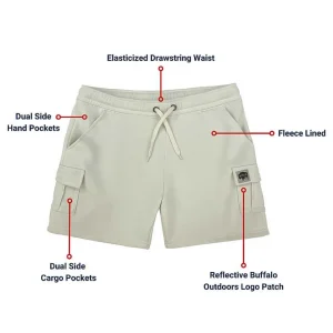 Buffalo Outdoors Bottoms^® Women's Four-Pocket Sweat Short-Oatmeal