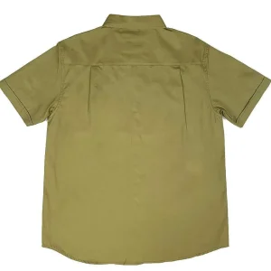 Buffalo Outdoors Button Down Shirts^® Workwear Short Sleeve Button Down Twill Work Shirt-Olive Green