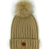 Buffalo Outdoors Hats^® Workwear Women's Chunky Knit Pom Hat- Tan