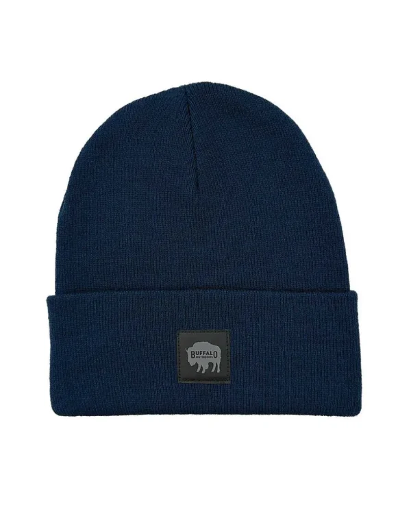 Buffalo Outdoors Hats^® Workwear Women's Reflective Knit Winter Hat-Navy Blue