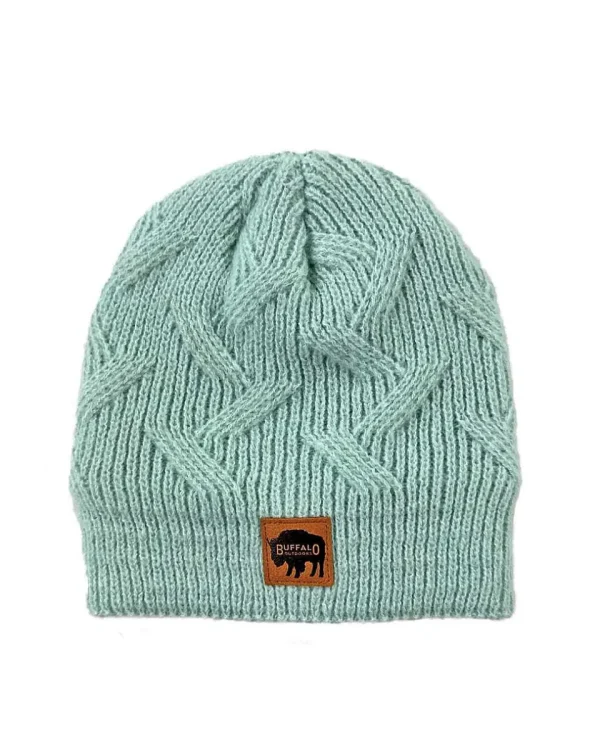 Buffalo Outdoors Hats^® Workwear Women's Cable Knit Hat-Mint