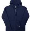 Buffalo Outdoors Tops^® Workwear Women's Hooded Sweatshirt-Navy Blue