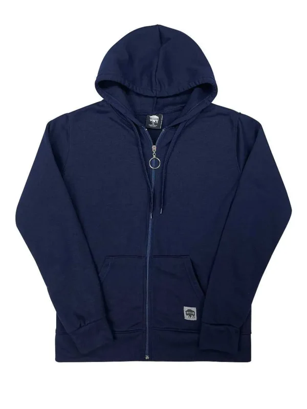 Buffalo Outdoors Tops^® Workwear Women's Hooded Sweatshirt-Navy Blue