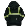 Buffalo Outdoors Hoodies^® Workwear Kid's Black Reflective Safety Hoodie