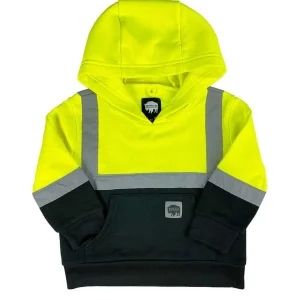 Buffalo Outdoors Hoodies^® Workwear Kid's Hi Vis Reflective Safety Hoodie