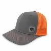 Buffalo Outdoors Trucker Hats^® Workwear Hi Vis Reflective Patch Trucker Hat- Orange