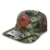 Buffalo Outdoors Trucker Hats^® Workwear Circle Patch Trucker Hat- Camo/Brown