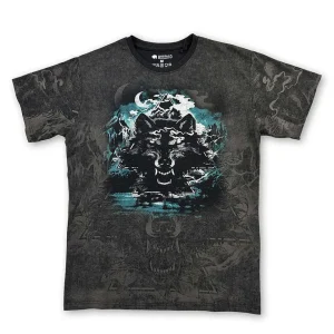 Buffalo Outdoors Roadwear^® Workwear Roadwear Collection Men's All Over Printed T-Shirt-Wolf Mountain