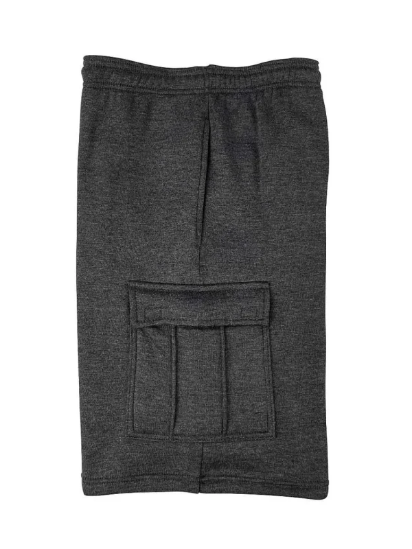 Buffalo Outdoors Men's Shorts^® Workwear Fleece Lined All-Season Shorts-Charcoal