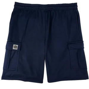 Buffalo Outdoors Men's Shorts^® Workwear Fleece Lined All-Season Shorts-Navy Blue