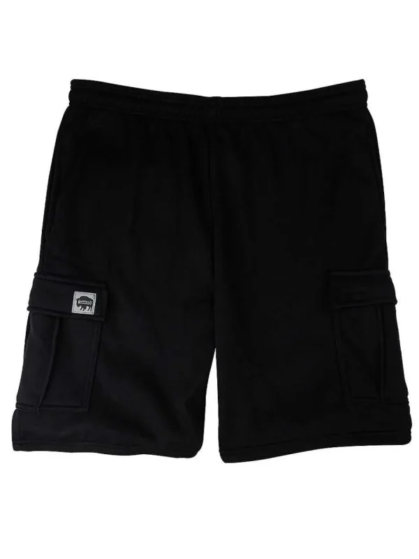 Buffalo Outdoors Men's Shorts^® Workwear Fleece Lined All-Season Shorts-Black