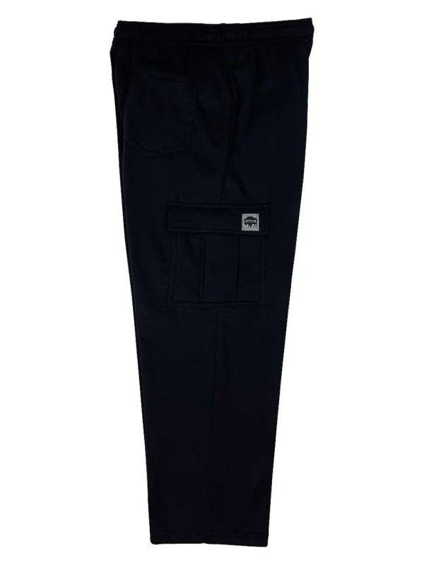 Buffalo Outdoors Pants^® Workwear Fleece Cargo Pants-Black