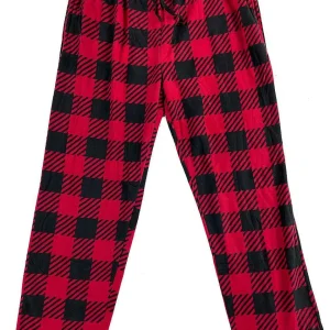 Buffalo Outdoors Pants^® Workwear Plush Sleep Pants-Red Buffalo Plaid Pants