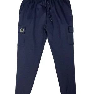 Buffalo Outdoors Pants^® Workwear Men's Fleece Cargo Joggers-Navy