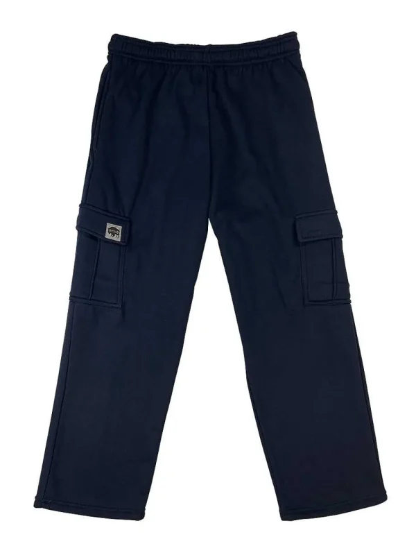 Buffalo Outdoors Pants^® Workwear Fleece Cargo Pants-Navy Blue