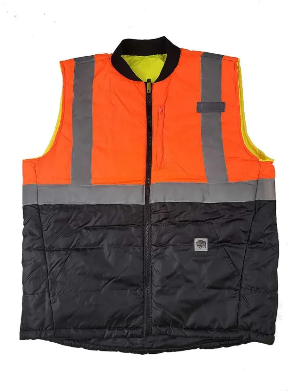 Buffalo Outdoors Vests^® Workwear Hi-Vis 2-In-1 Reversible Safety Vest