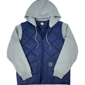 Buffalo Outdoors Vests^® Workwear Men's Quilted Vest Jacket-Navy Blue