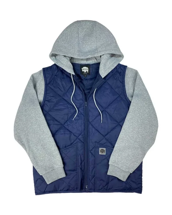 Buffalo Outdoors Vests^® Workwear Men's Quilted Vest Jacket-Navy Blue