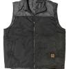 Buffalo Outdoors Vests^® Workwear Men's Reversible Insulated Work Vest-Black/Black