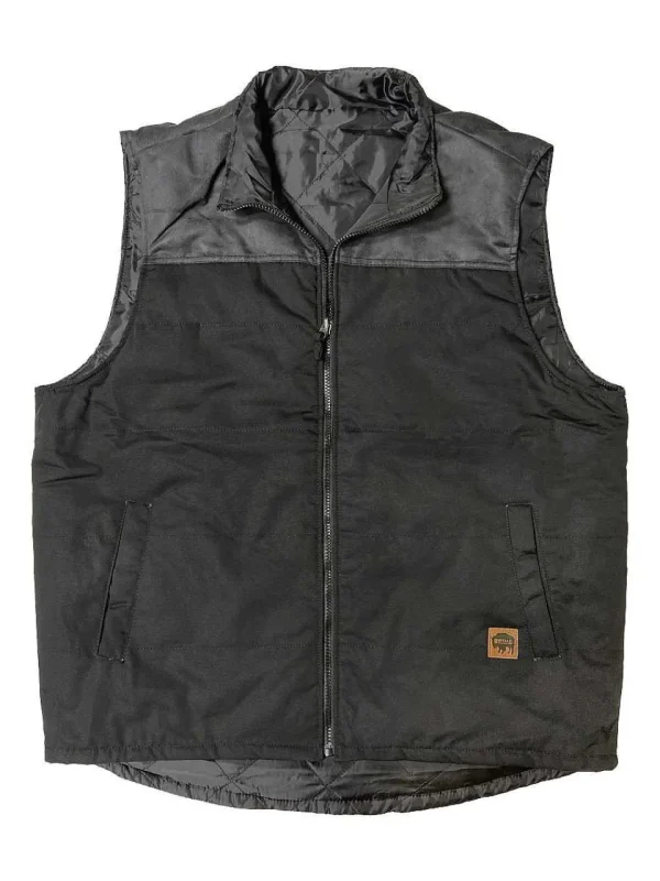 Buffalo Outdoors Vests^® Workwear Men's Reversible Insulated Work Vest-Black/Black