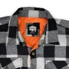 Buffalo Outdoors Hoodies & Sweatshirts For Men^® Workwear Men's Orange Lined Flannel Shirt Jacket- Grey