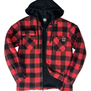 Buffalo Outdoors Hoodies & Sweatshirts For Men^® Workwear Sherpa Lined Hooded Fleece-Buffalo Plaid