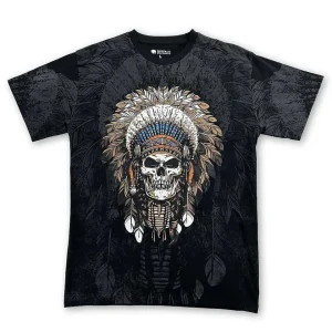 Buffalo Outdoors Roadwear^® Workwear Roadwear Collection Men's All Over Printed T-Shirt-Skull Chief