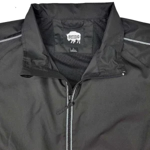 Buffalo Outdoors Men's Jackets^® Workwear Men's Reflective Windbreaker-Black