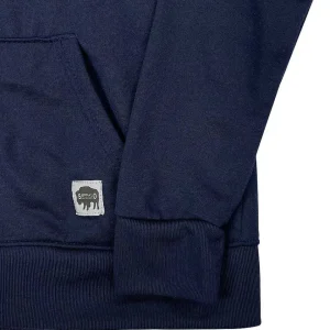 Buffalo Outdoors Tops^® Workwear Women's Hooded Sweatshirt-Navy Blue