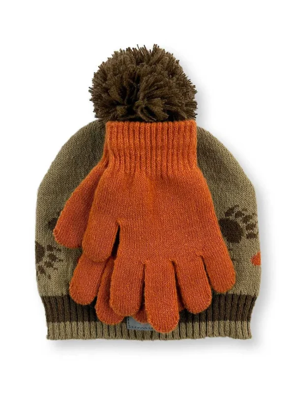 Buffalo Outdoors Accessories^® Workwear Boys Accessory Set-Brown/Orange Bear Paw