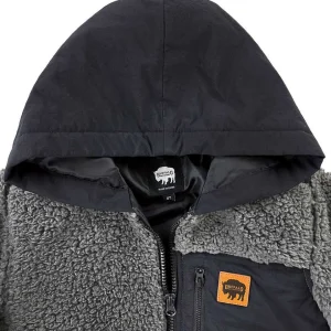 Buffalo Outdoors Hoodies^® Workwear Kid's Full-Zip Pocket Sherpa-Heather Grey