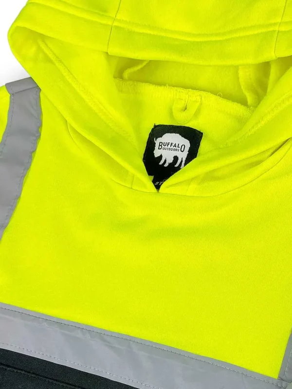 Buffalo Outdoors Hoodies^® Workwear Kid's Hi Vis Reflective Safety Hoodie