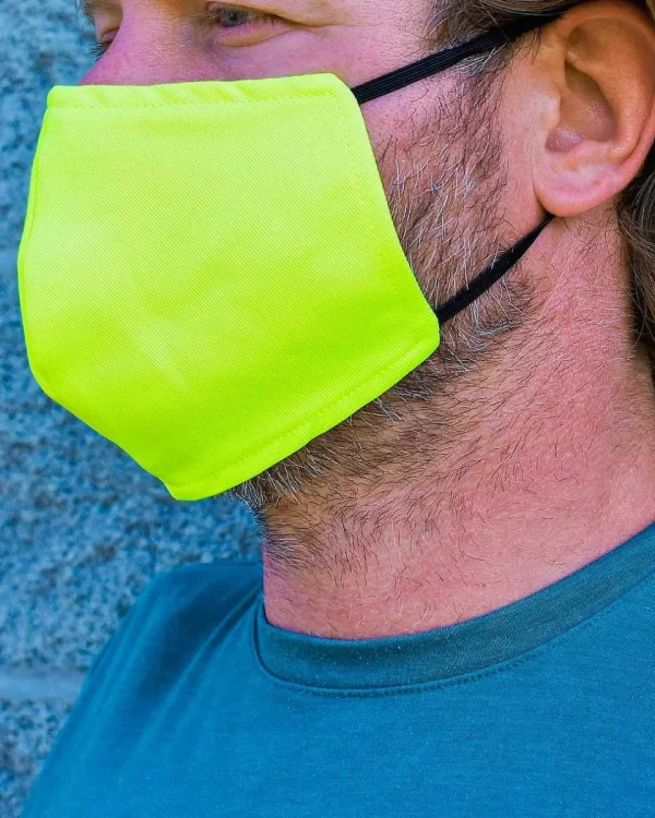 Buffalo Outdoors Face Covers^® Workwear Washable Face Cover 3-Pack-Hi Vis Yellow