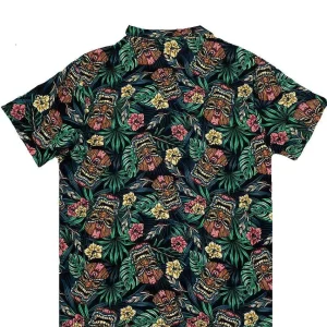 Buffalo Outdoors Button Down Shirts^® Workwear Men's Button Down All-Over Print Camp Shirts -Tiki Time