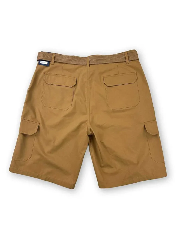 Buffalo Outdoors Men's Shorts^® Workwear Men's Ripstop Cargo Short With Belt- British Khaki