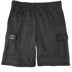 Buffalo Outdoors Men's Shorts^® Workwear Fleece Lined All-Season Shorts-Charcoal