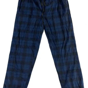 Buffalo Outdoors Pants^® Workwear Plush Sleep Pants-Navy/Black Plaid