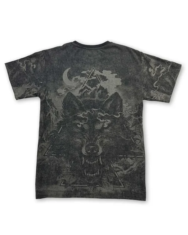 Buffalo Outdoors Roadwear^® Workwear Roadwear Collection Men's All Over Printed T-Shirt-Wolf Mountain