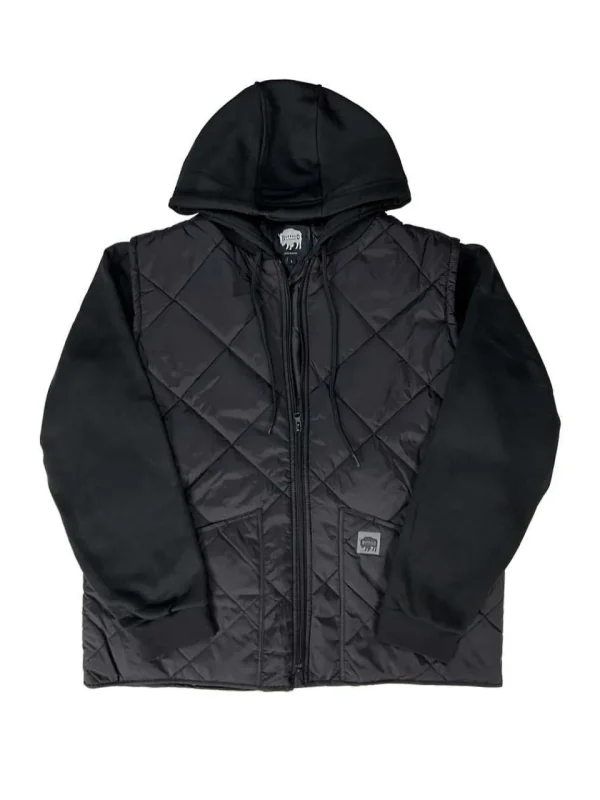 Buffalo Outdoors Vests^® Workwear Men's Quilted Vest Jacket-Black