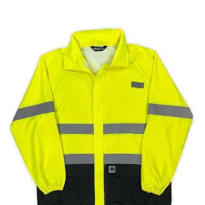 Buffalo Outdoors Men's Jackets^® Workwear Class 2 Hi Vis Safety Hooded Rain Shell