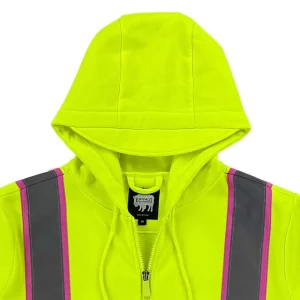 Buffalo Outdoors High Visibility^® Workwear Women's Hi Vis Safety Hooded Sweatshirt