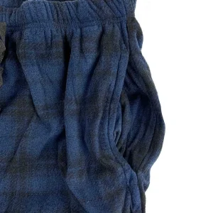 Buffalo Outdoors Pants^® Workwear Plush Sleep Pants-Navy/Black Plaid