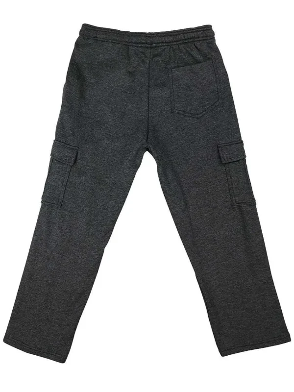 Buffalo Outdoors Pants^® Workwear Fleece Cargo Pants-Charcoal