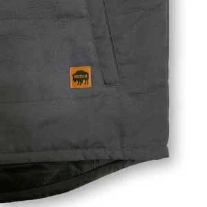 Buffalo Outdoors Vests^® Workwear Men's Reversible Insulated Work Vest-Charcoal/Black