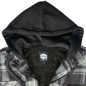 Buffalo Outdoors Hoodies & Sweatshirts For Men^® Workwear Sherpa Lined Hooded Fleece-Black/Grey