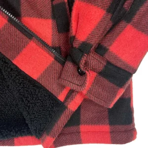 Buffalo Outdoors Hoodies & Sweatshirts For Men^® Workwear Sherpa Lined Hooded Fleece-Buffalo Plaid