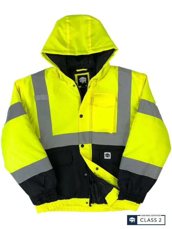 Buffalo Outdoors Men's Jackets^® Workwear Class 2 Hi Vis Safety Winter Jacket