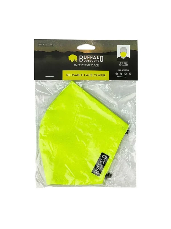 Buffalo Outdoors Face Covers^® Workwear Washable Face Cover-Hi-Vis Yellow