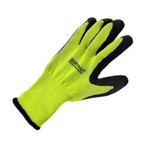 Buffalo Outdoors Gloves^® Workwear Hi Vis Latex Coated Knit Gloves