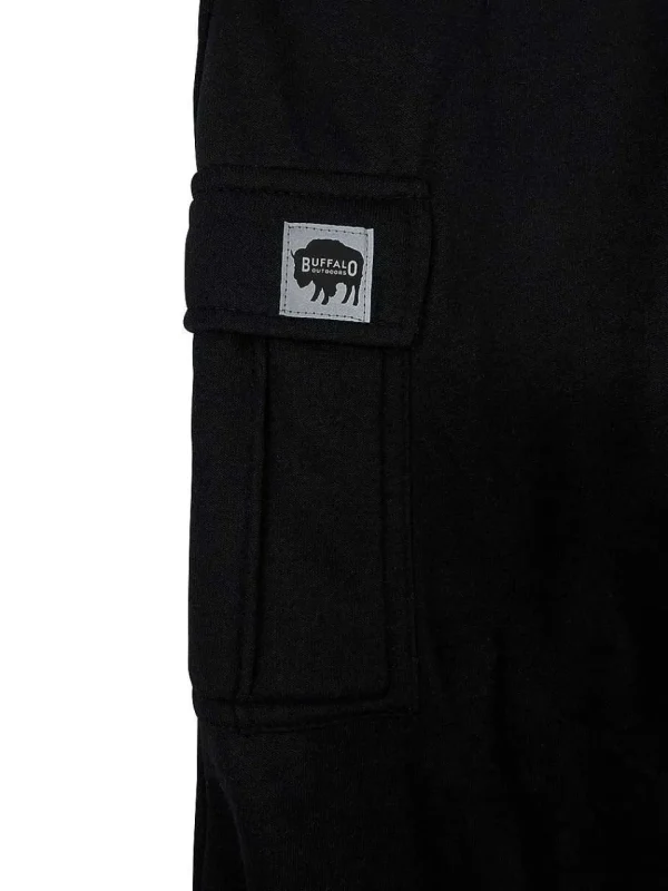 Buffalo Outdoors Pants^® Workwear Fleece Cargo Pants-Black